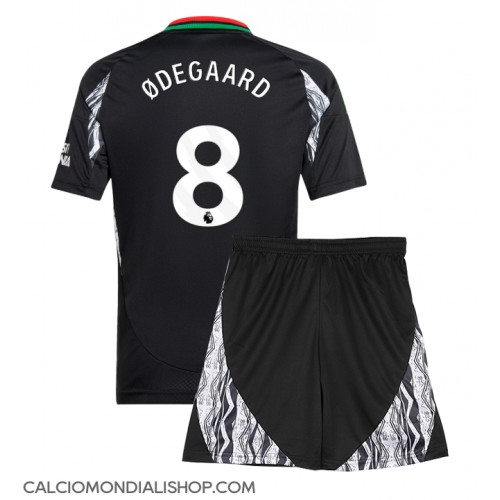 Maglie da calcio Arsenal Martin Odegaard #8 Seconda Maglia Bambino 2024-25 Manica Corta (+ Pantaloni corti)